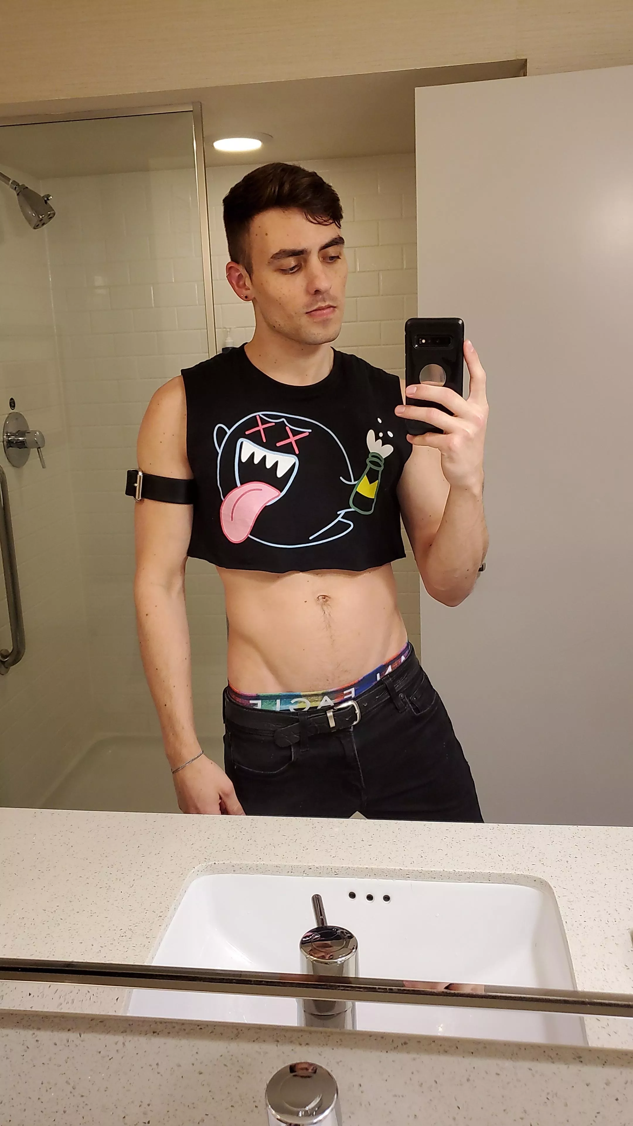 Had this shirt made and immediately cropped it - really liked how it came out!