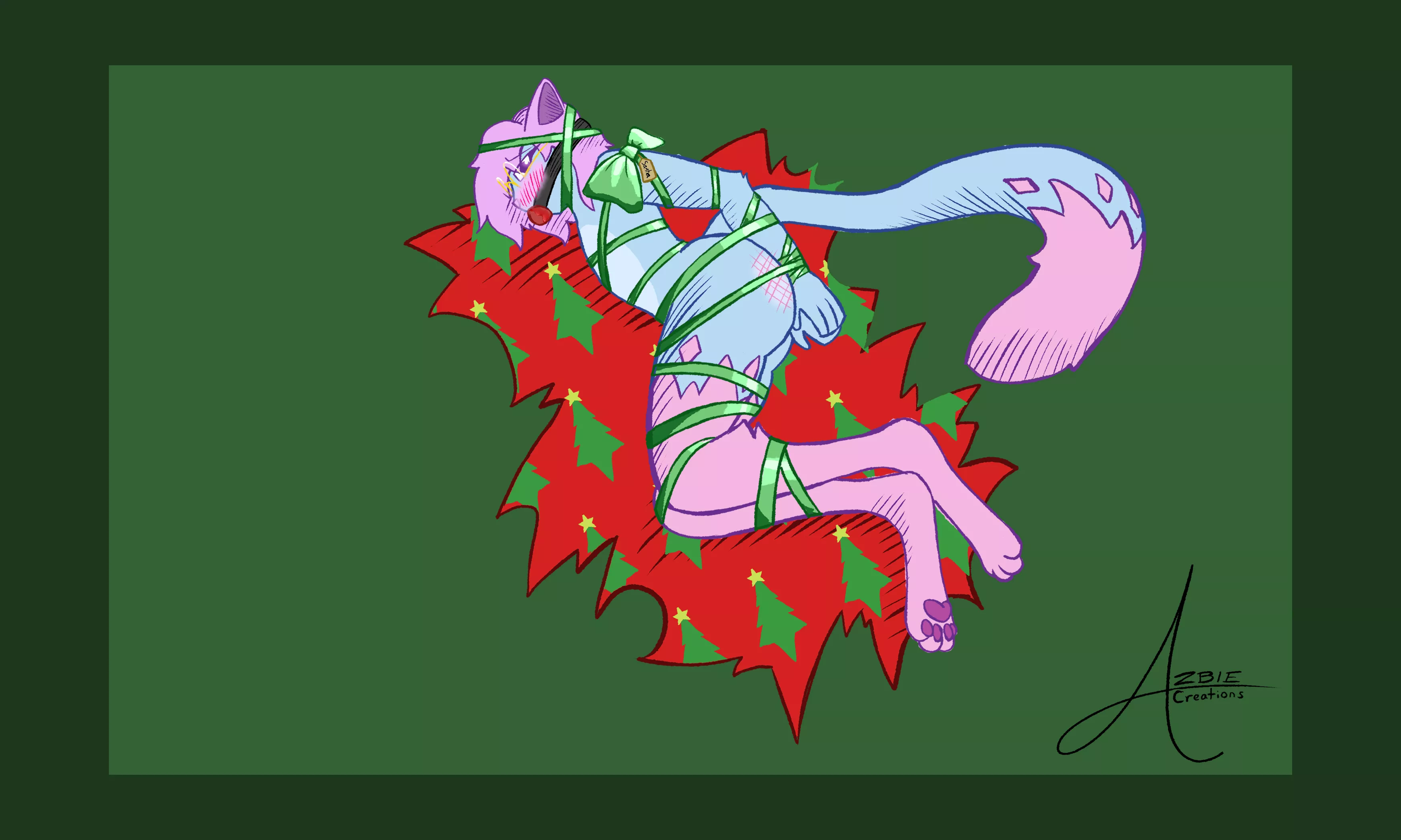 He's a very big christmas fan [M] (Art by me)