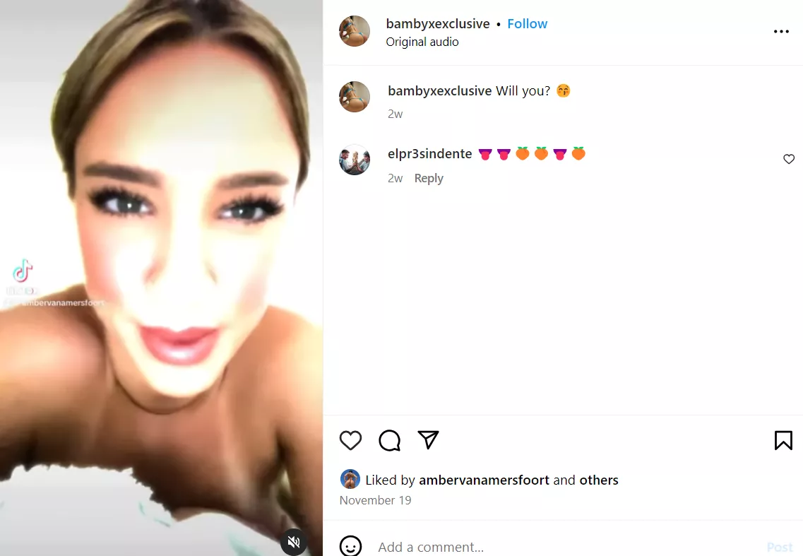 shes online and live right now @bambyxexclusive