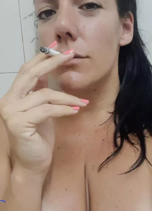 Smoking naked