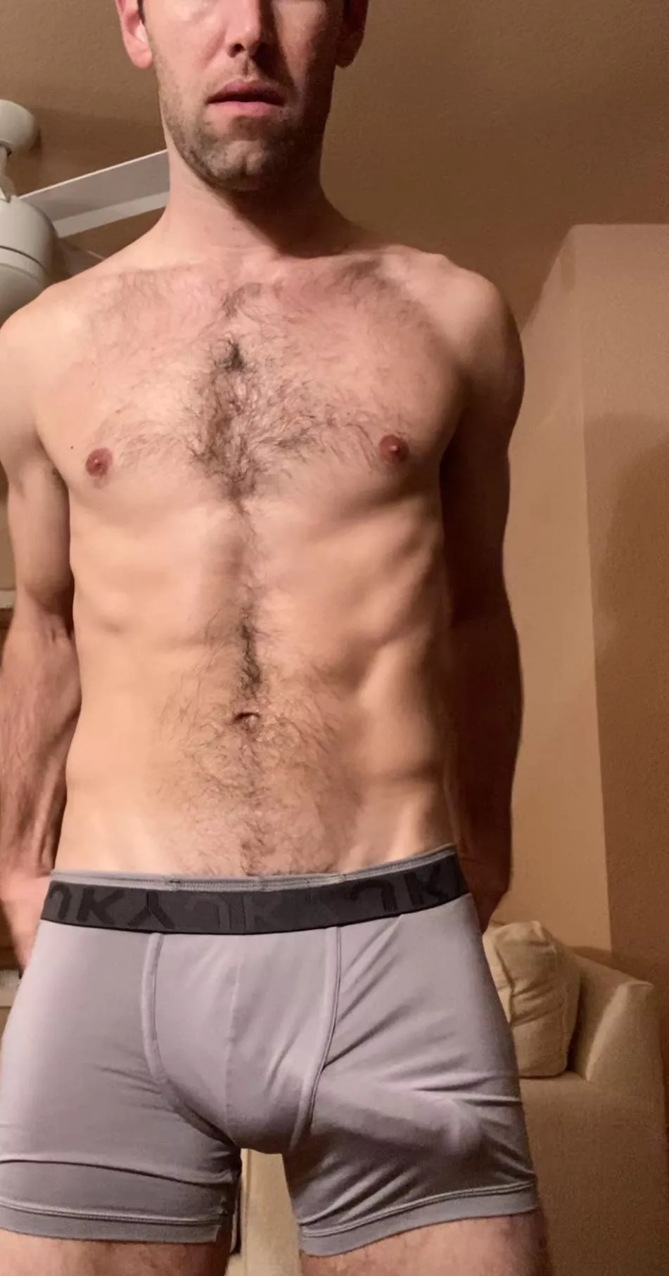 They’re no grey sweats but…