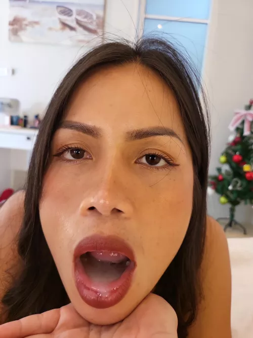 Wasn't supposed to but i just let him fill my mouth for his perfect finish