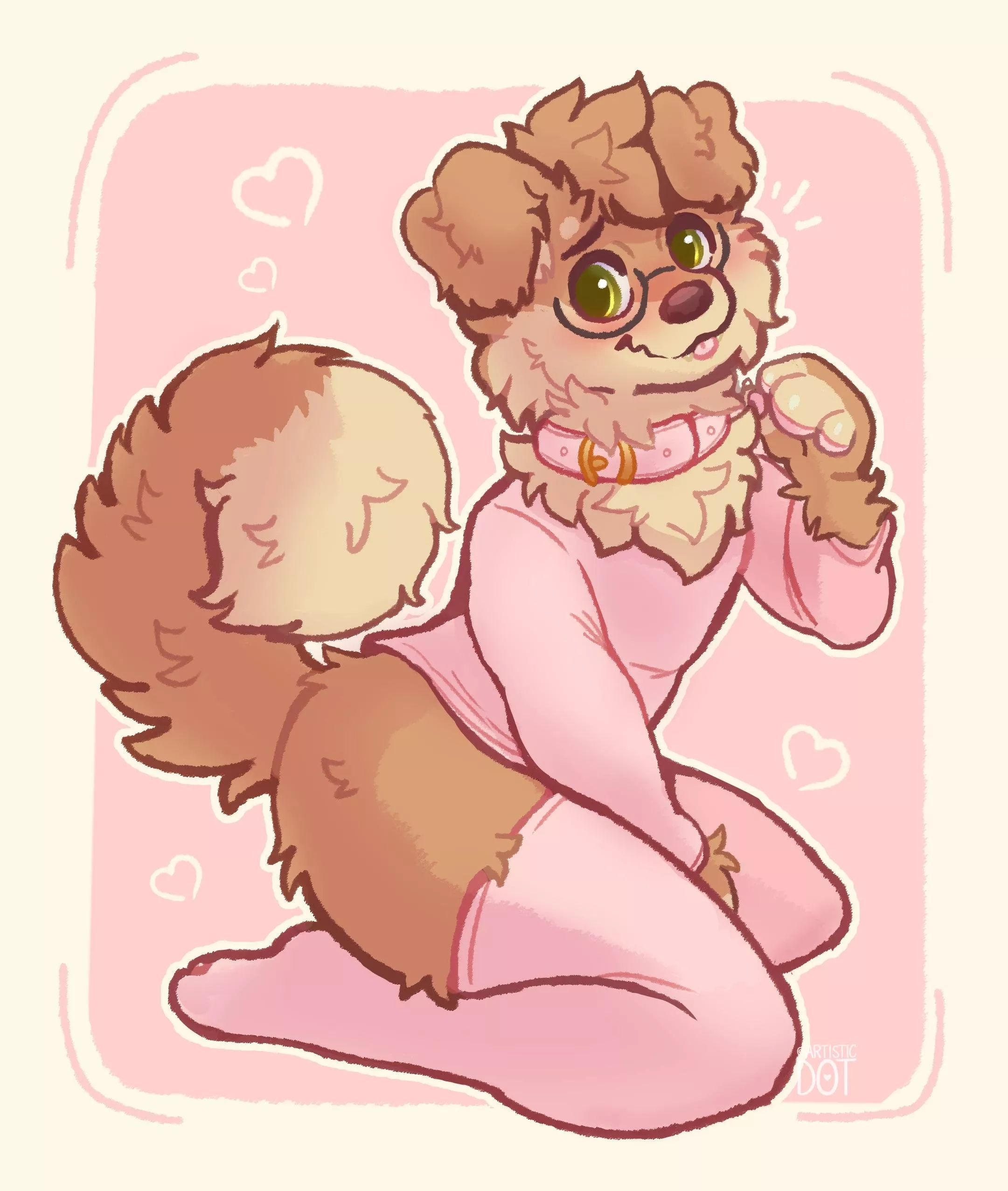 A very good boy! UwU (@artistic_dot on twitter)