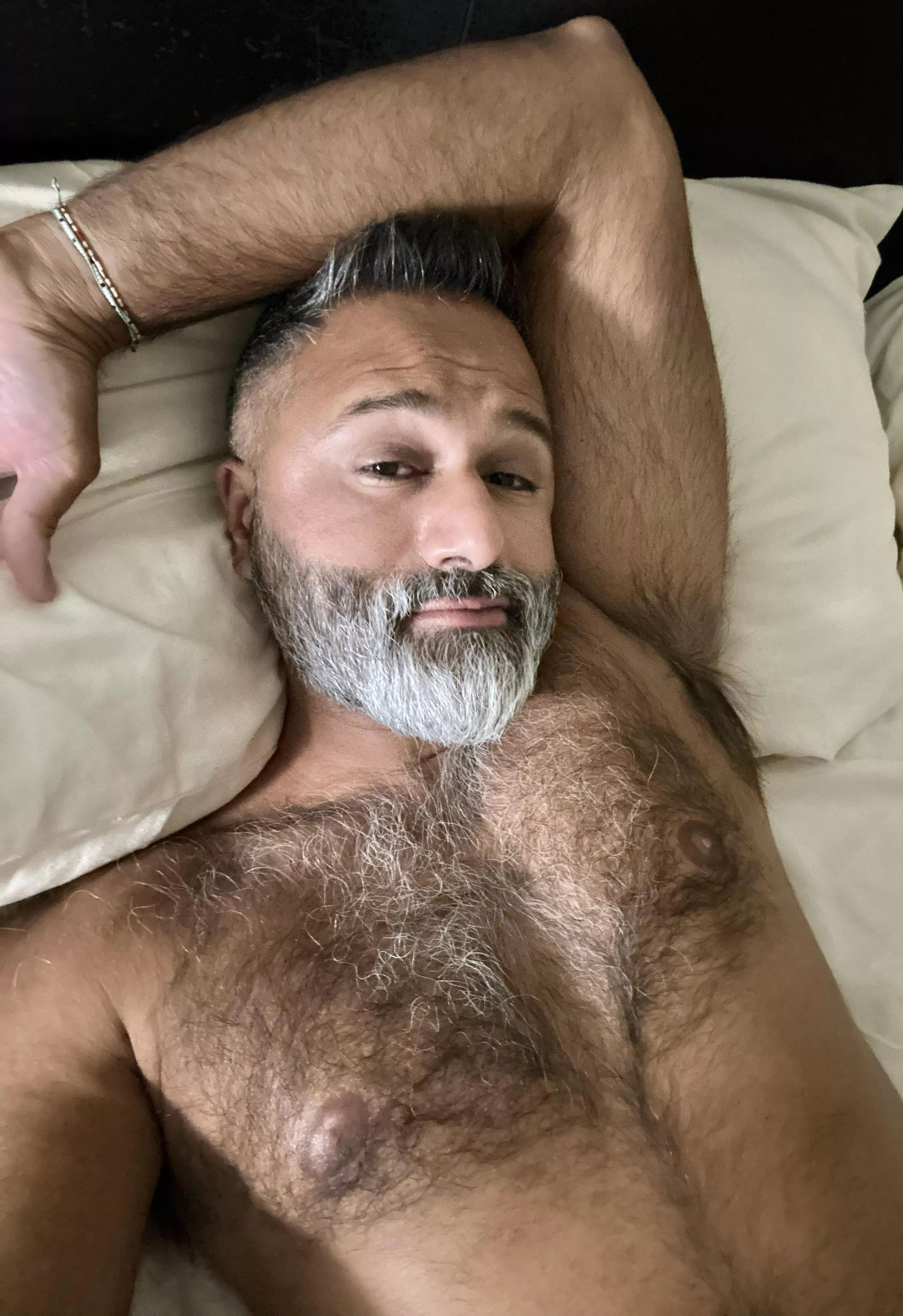 Brown man just chillin, I love being hairy :) HMU anytime