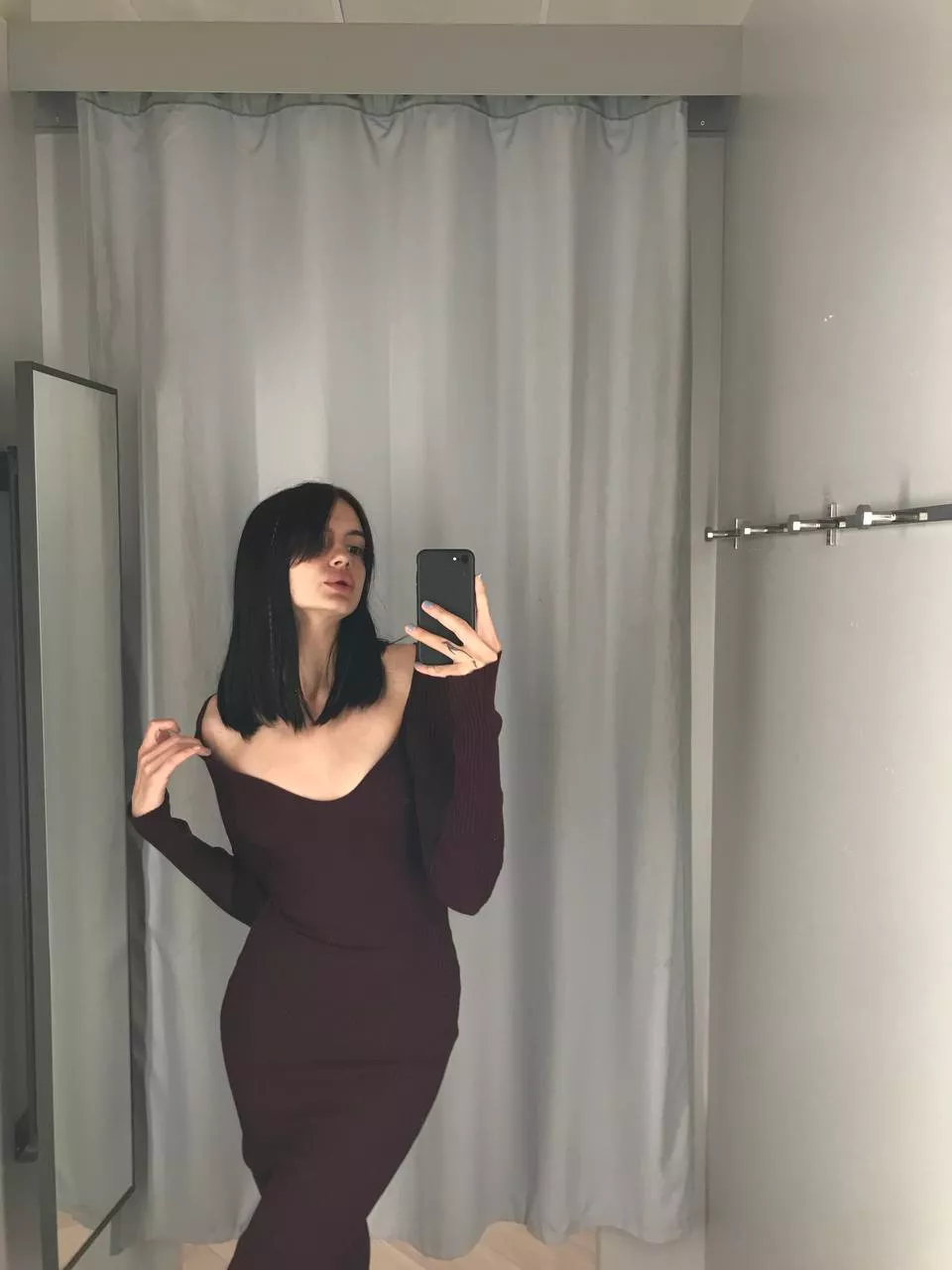 Choosing a dress before a date with you