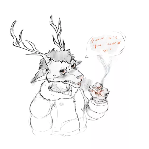 deer doodle