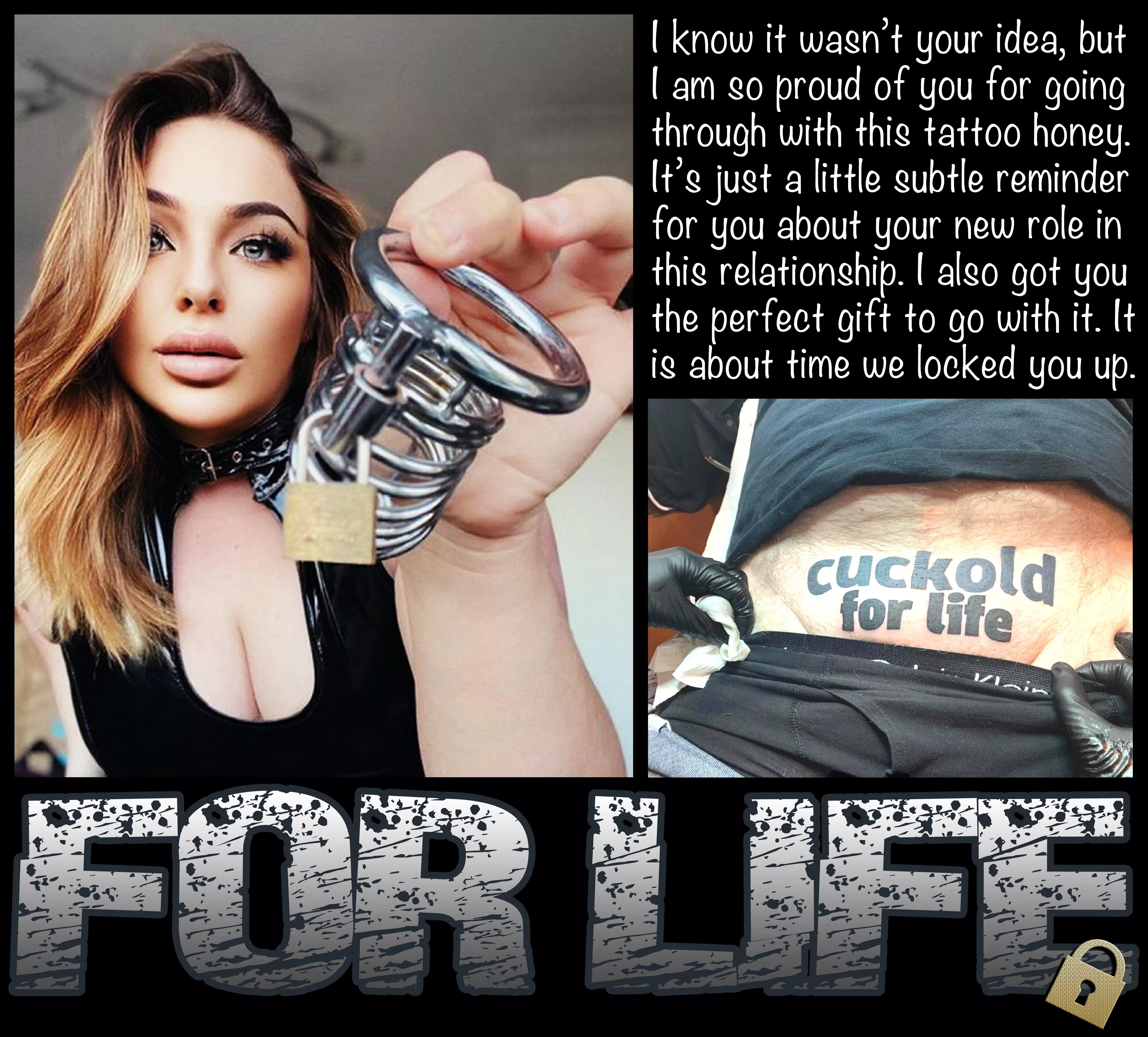 FOR LIFE [chastity] [femdom] [cuckold]