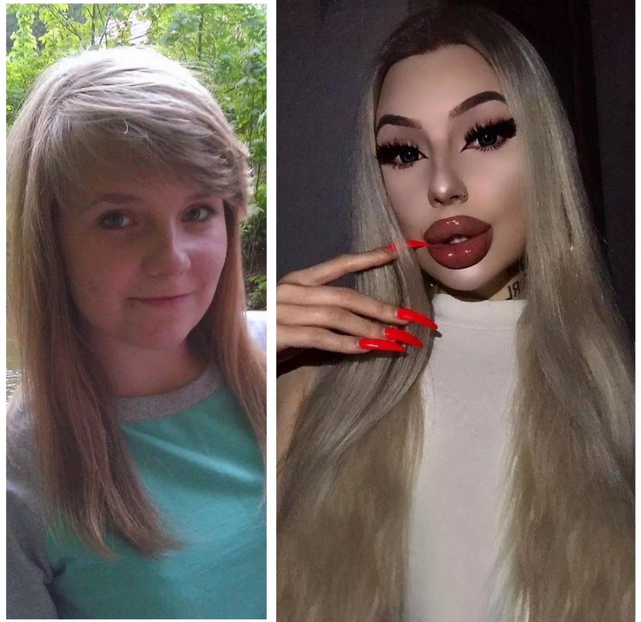 hey guys 😘 what do u think about my bimbofication?😌🩷