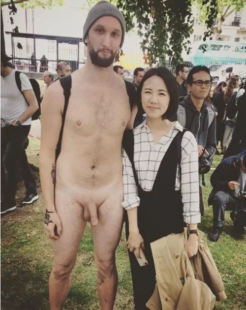 Last one, so I don’t spam- I found the photo that was being taken of me during that side angle I previously posted. (World Naked Bike Ride, London, 2019)