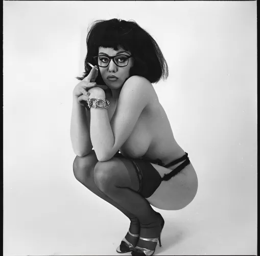 Margaret Nolan 1960's. Cigarette break.