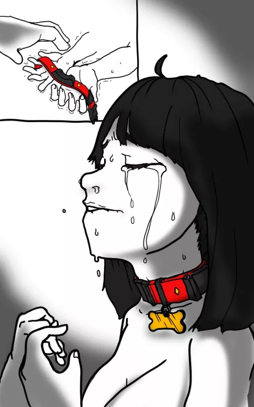 Master gave me a shock collar because apparently I was misbehaving