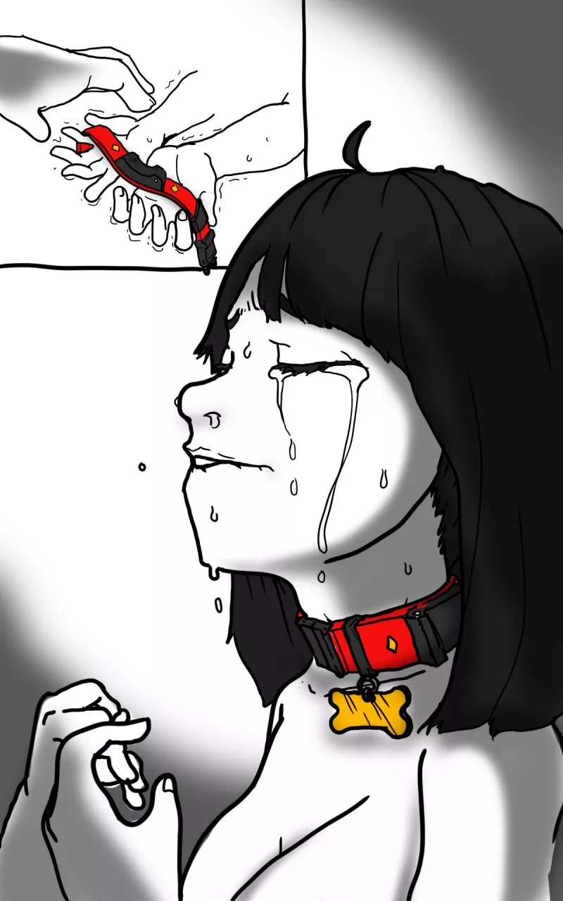 Master gave me a shock collar because apparently I was misbehaving