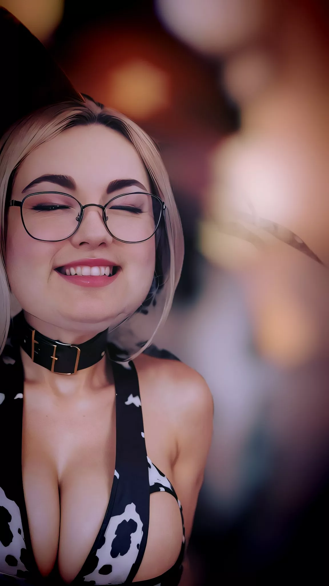 Moo-ve over, ordinary lingerie! Embracing my inner wild side with this udderly captivating cow print bra. Just trying to milk every moment of flirtation. 😉🐄💋