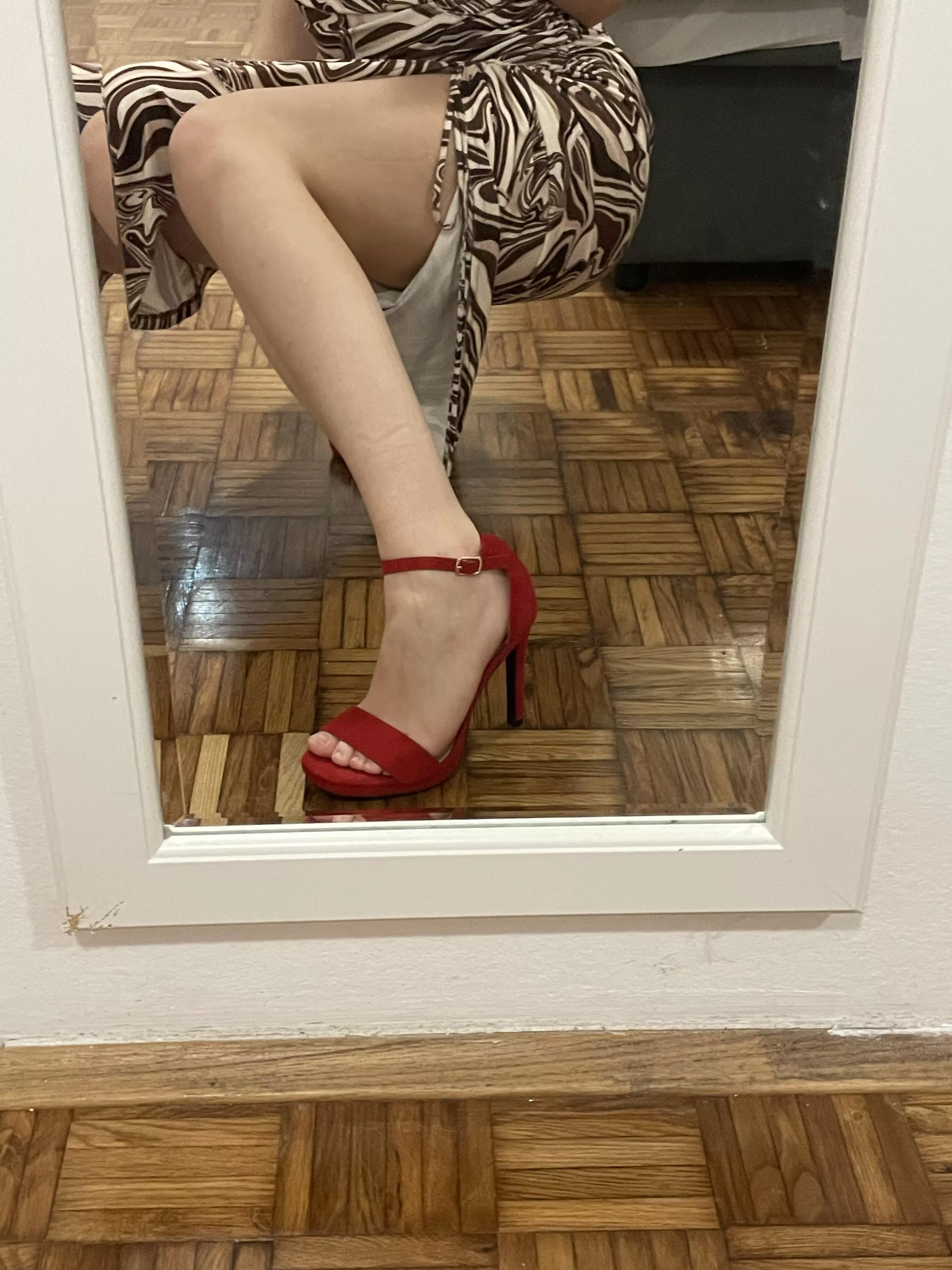 My feet look so good in these heels, but I need a pedi… who’s paying?