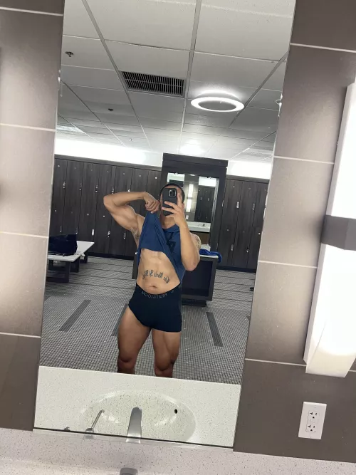 Ready to dominate you in the lockers