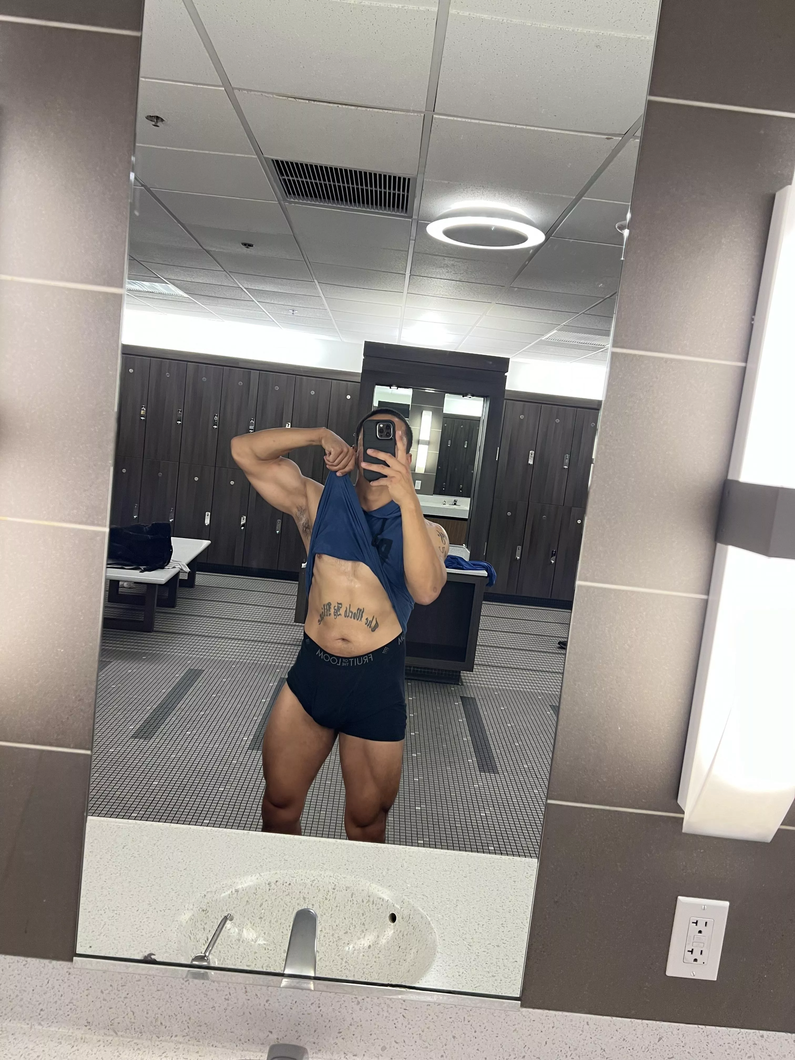 Ready to dominate you in the lockers