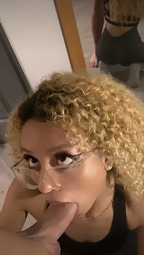 This cock in my mouth is giving me a squint