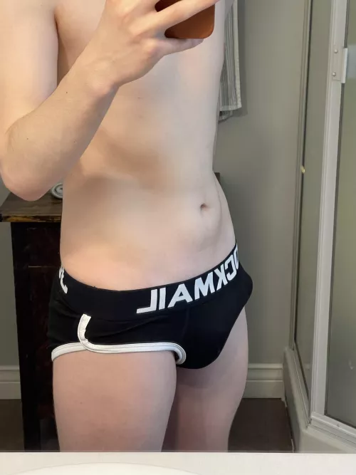 Bulge in my jockmail briefs