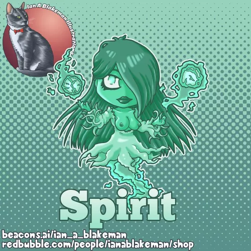 Chibi Spirit (Art by Ian A Blakeman)