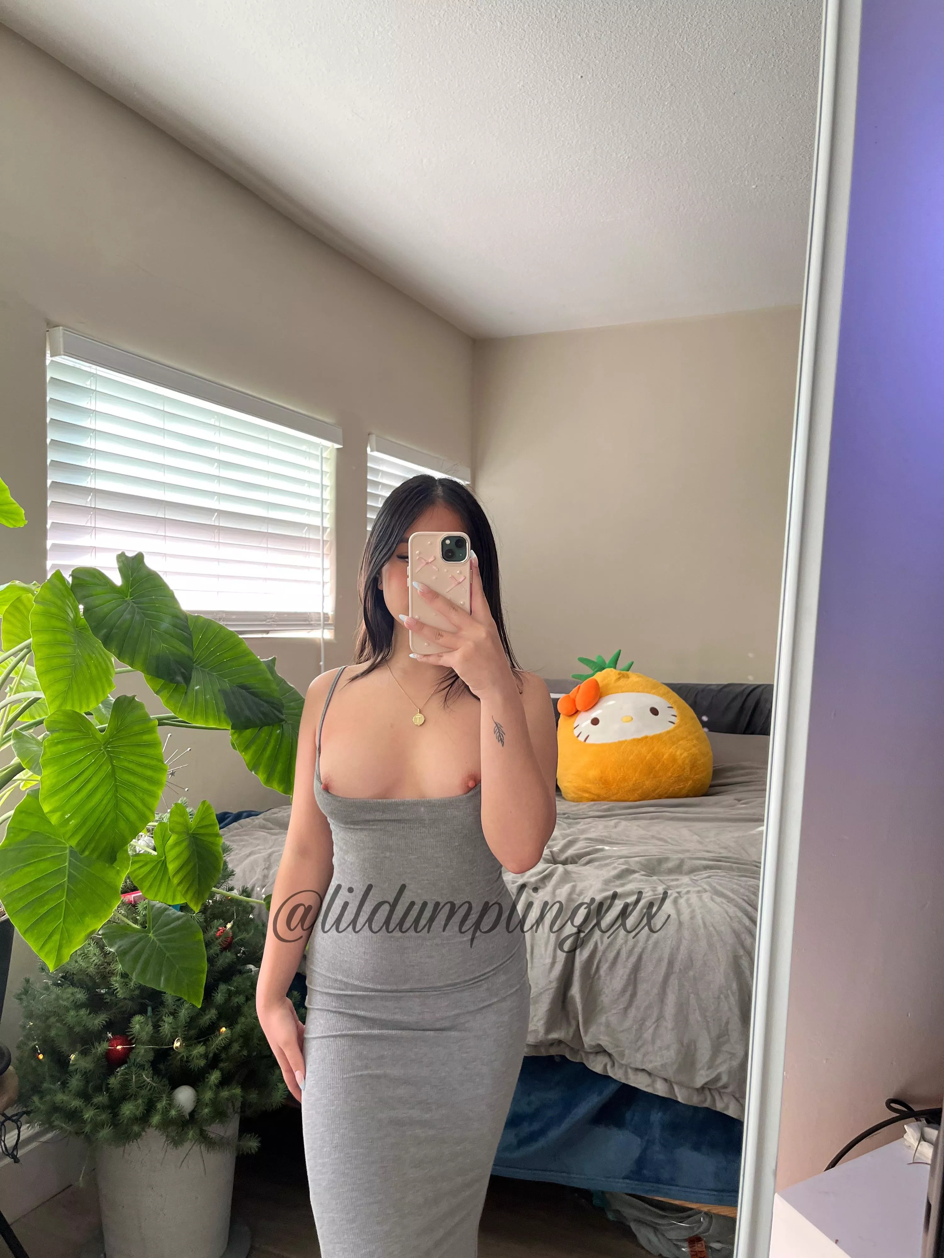 do my Asian tits look better out of my dress?