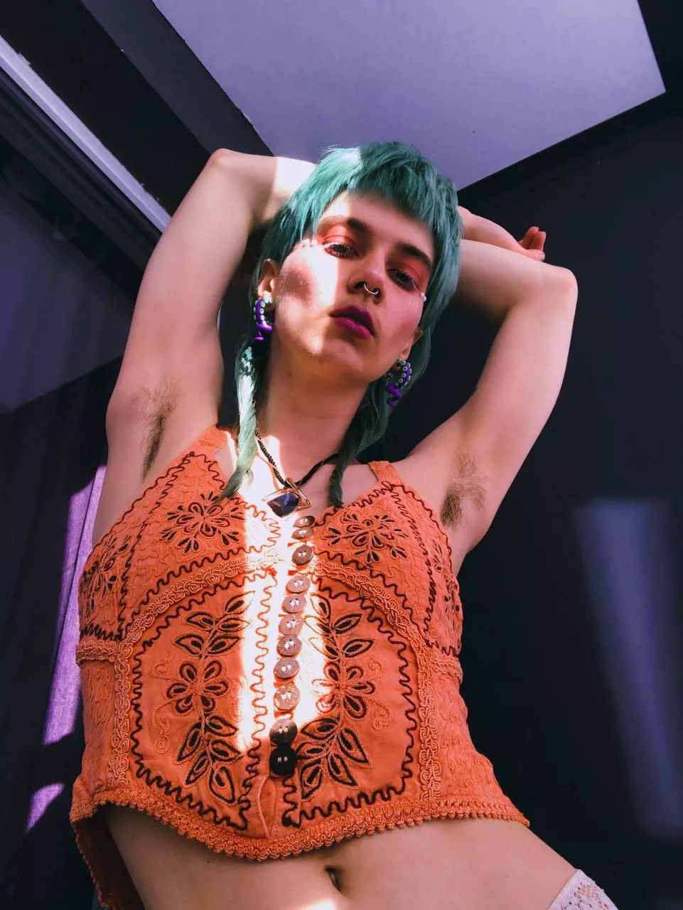 Do you like girls with neon hair and hairy pits?