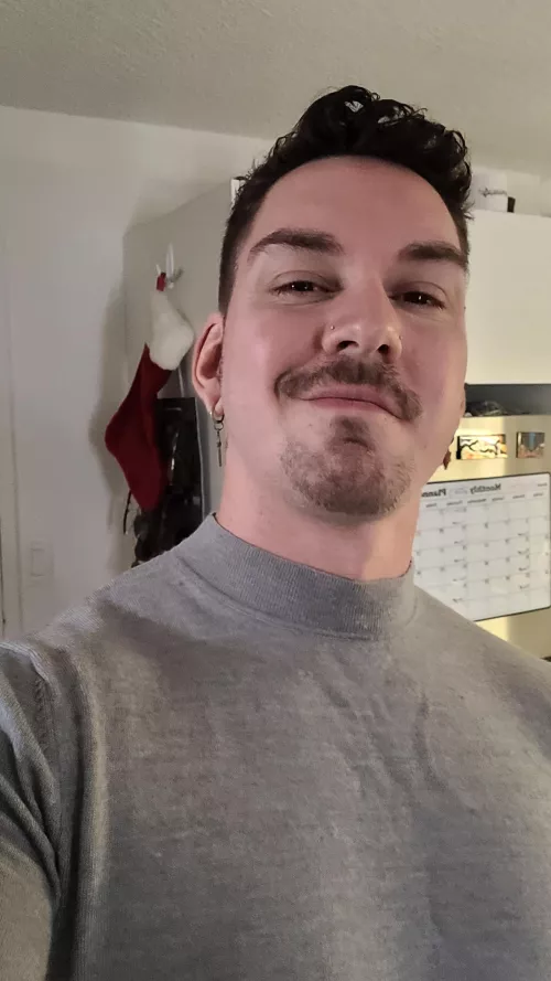 I mustache you a question, but I'll shave it for later 😆 (Trying out some new facial hair)