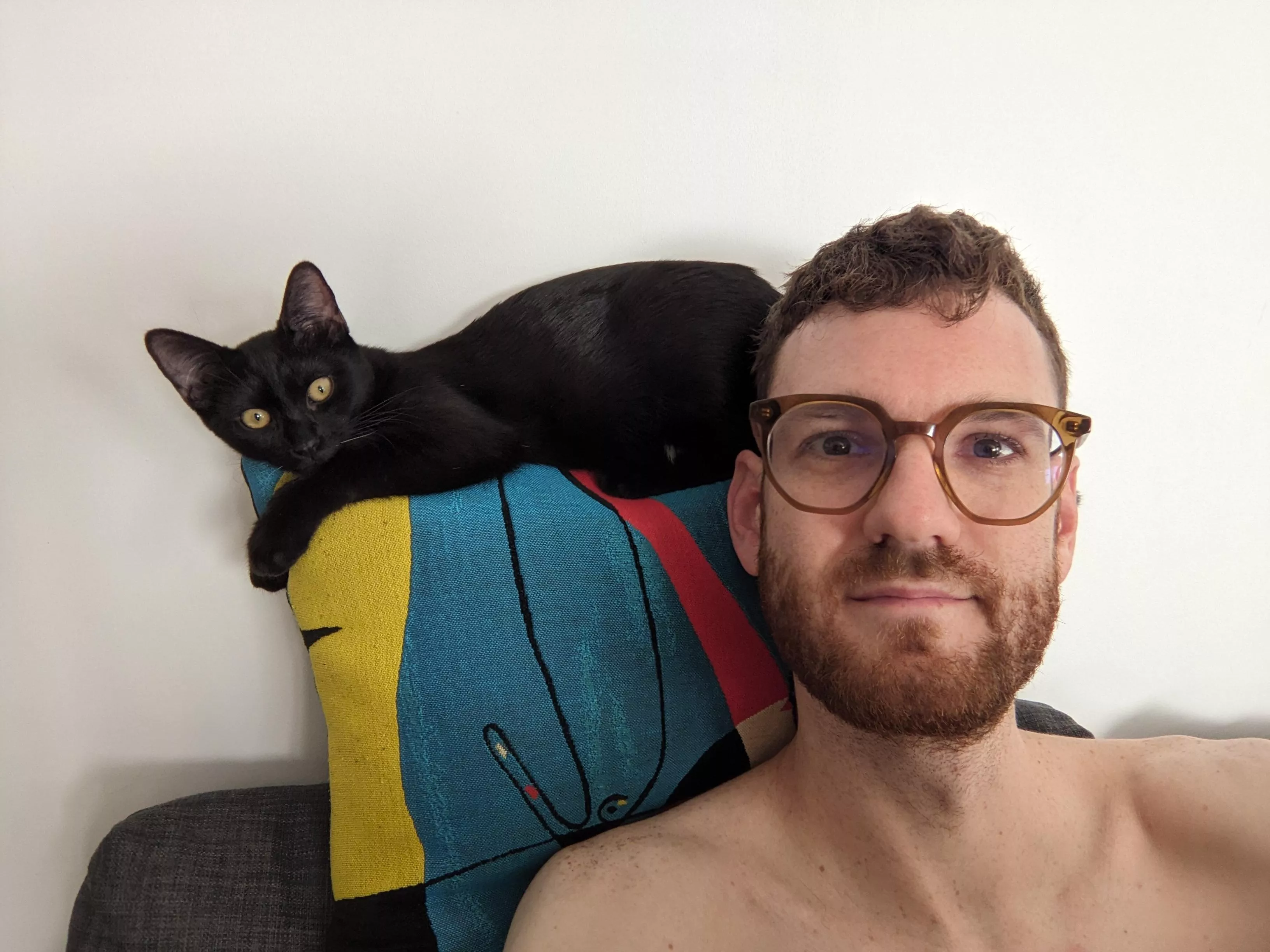 I've realized my cat is the main model in my selfies now