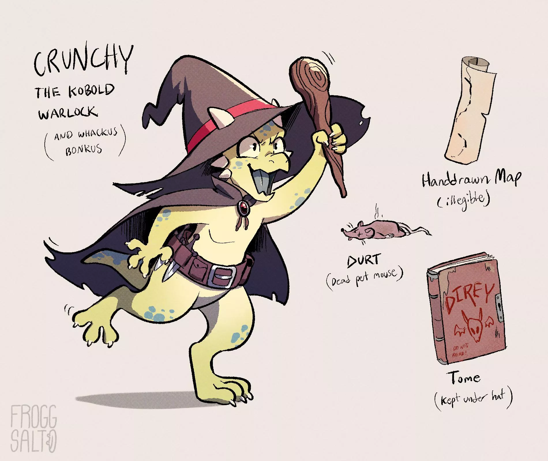 Meet my Kobold DnD character!