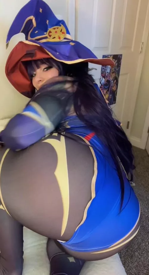 My Mona booty from (Genshin Impact) by [inkedcosplaygirl]
