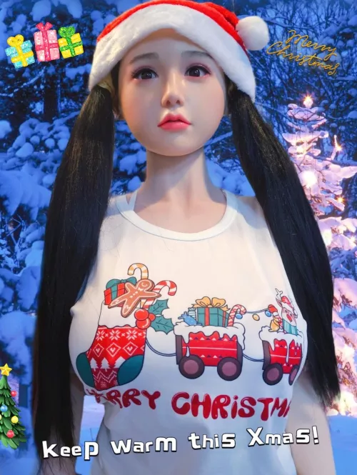 Nezuko is out in the snow...