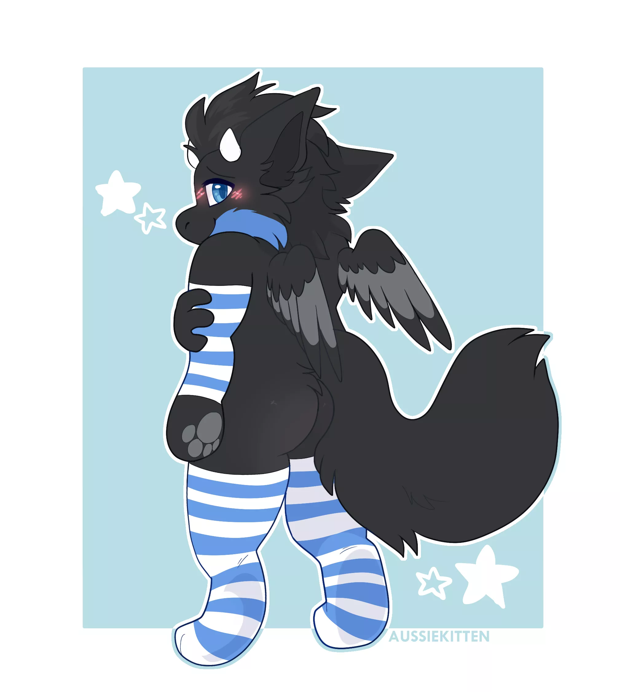 [Q] Oh! Hello there~ 🩵 | YCH for RealGlenMerlin !