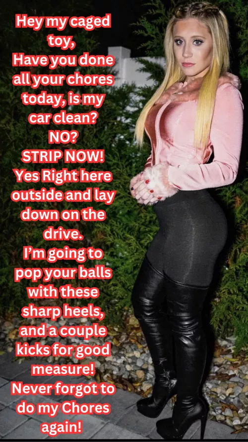 Say Goodbye to your balls Model Lizzy Wurst