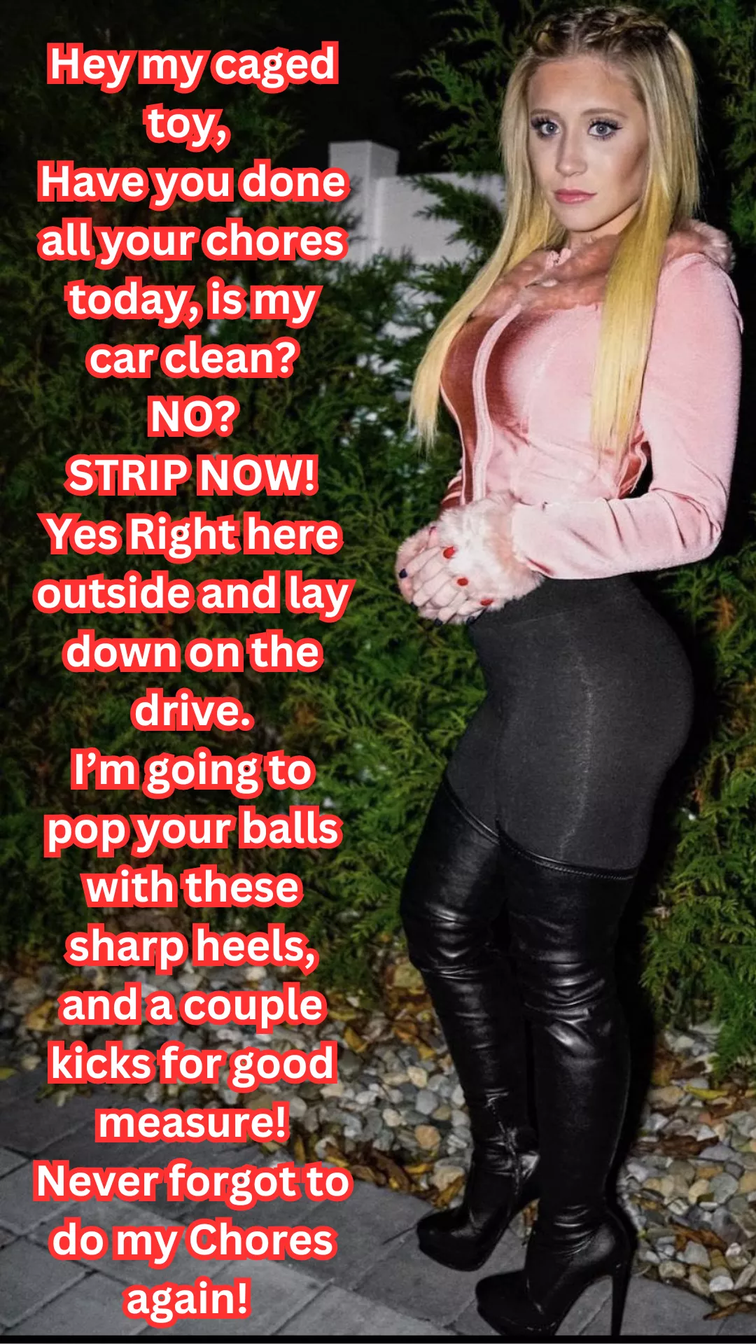 Say Goodbye to your balls Model Lizzy Wurst