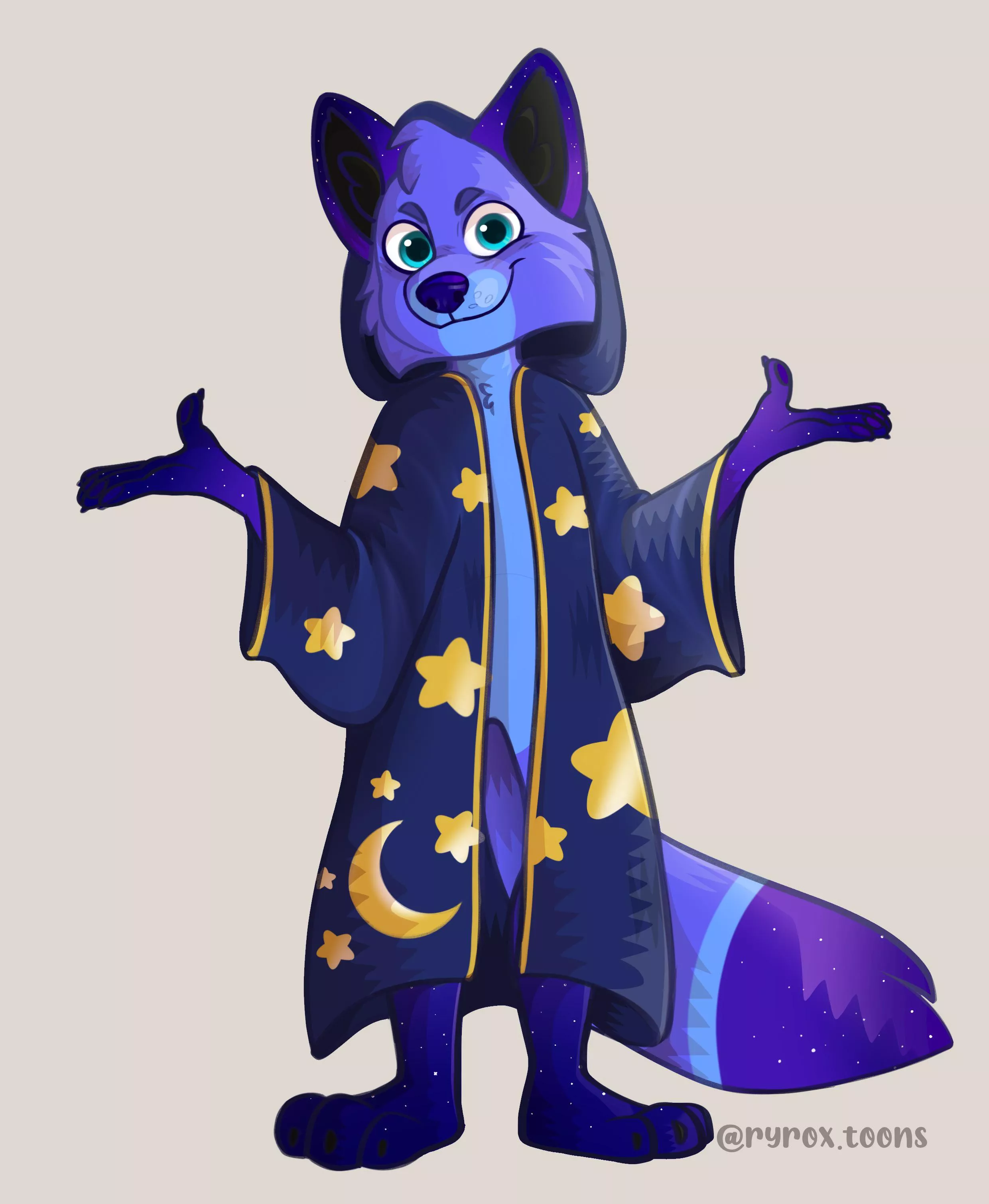 Shaded fullbody Commission for Floofy_Fit 💙✨