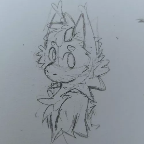 sketch of my sona :DD (art by me)