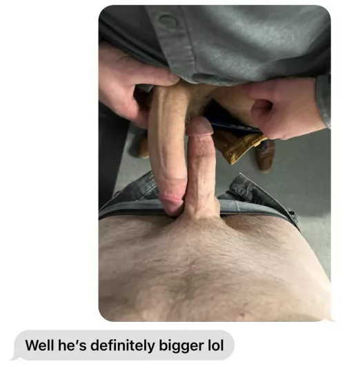 Vetting a new guy for her. He measures up.