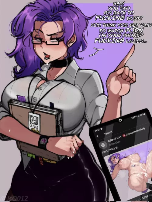 Webslut at the office