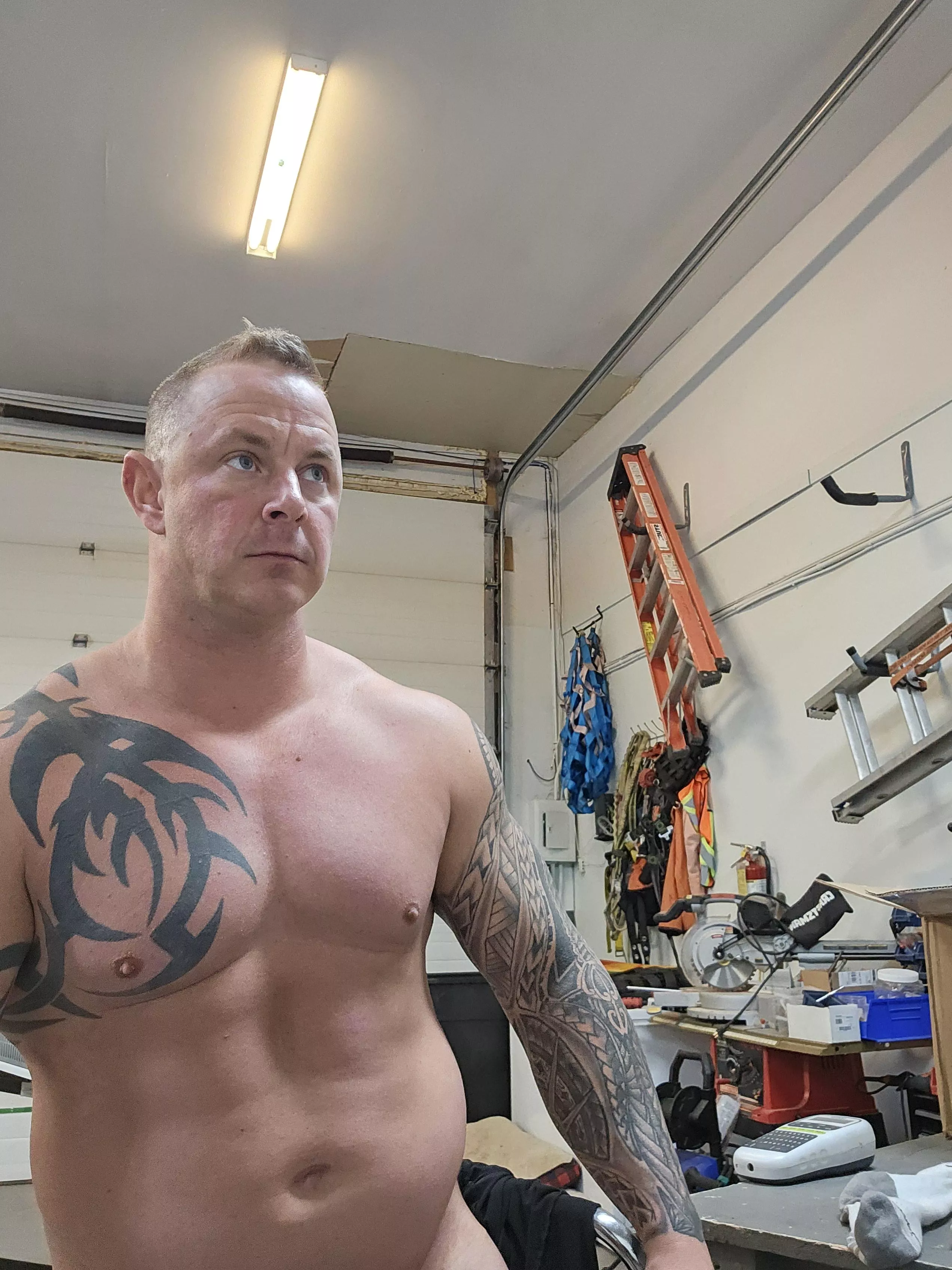 Working in the shop 😀