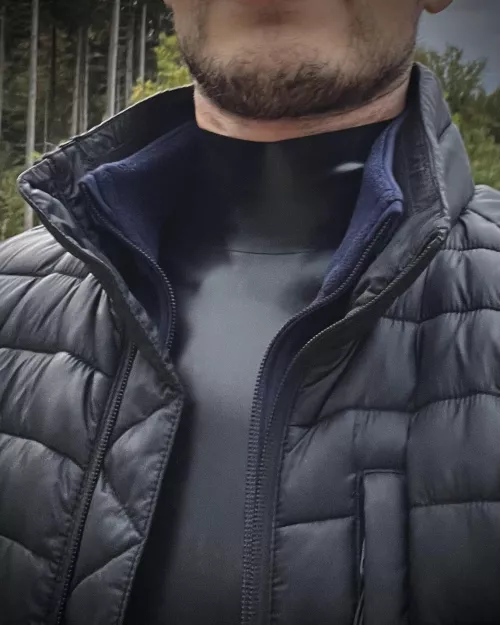 Always have latex underneath when going for a stroll in the woods