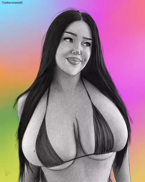 Art for model Claudia Rivier, by Me