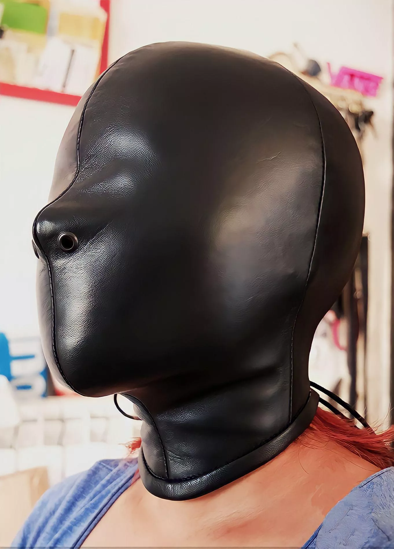 Beautiful leather hood