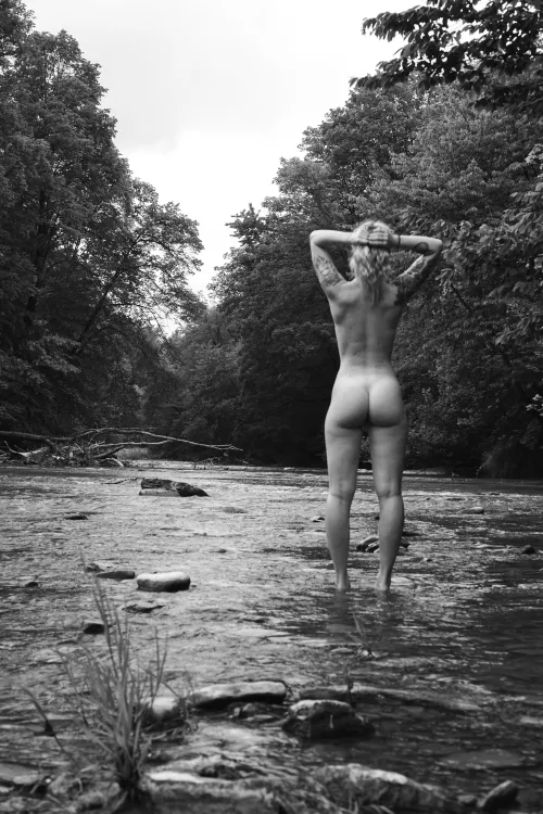Being naked in nature is where I feel my best