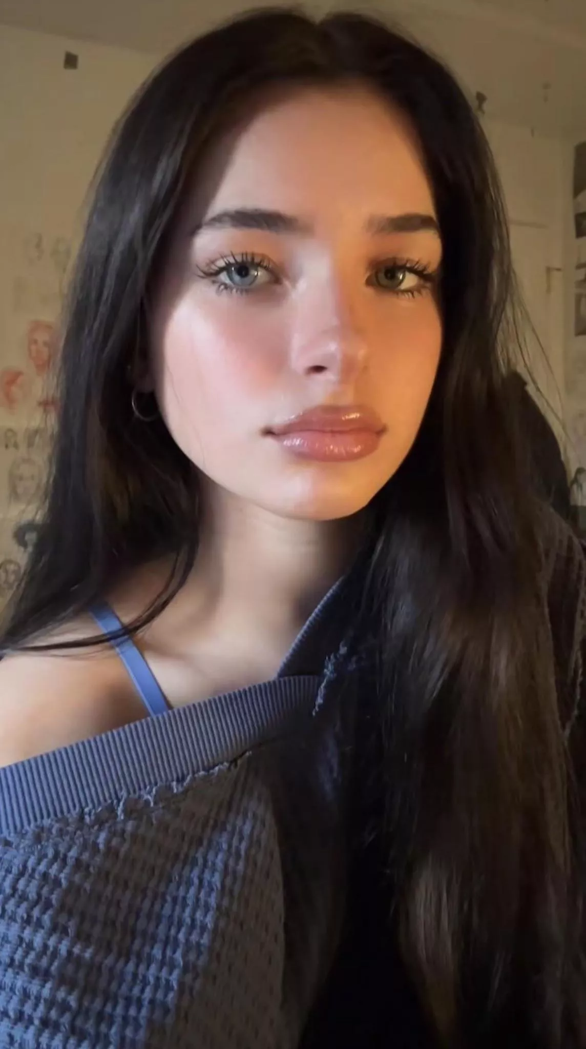 Dark hair and amazing eyes