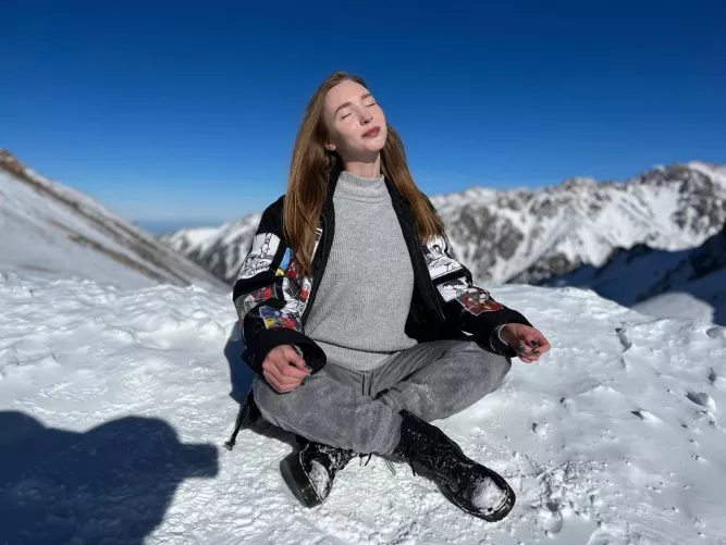 getting energized in the mountains