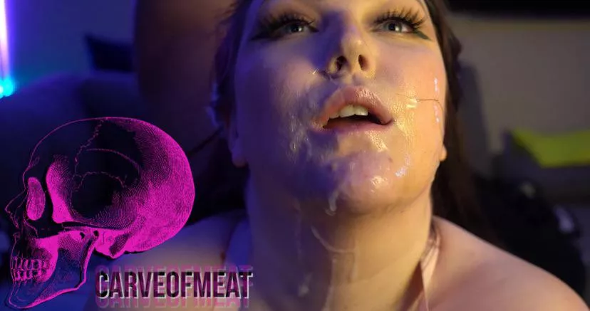 Messy little cum slut.