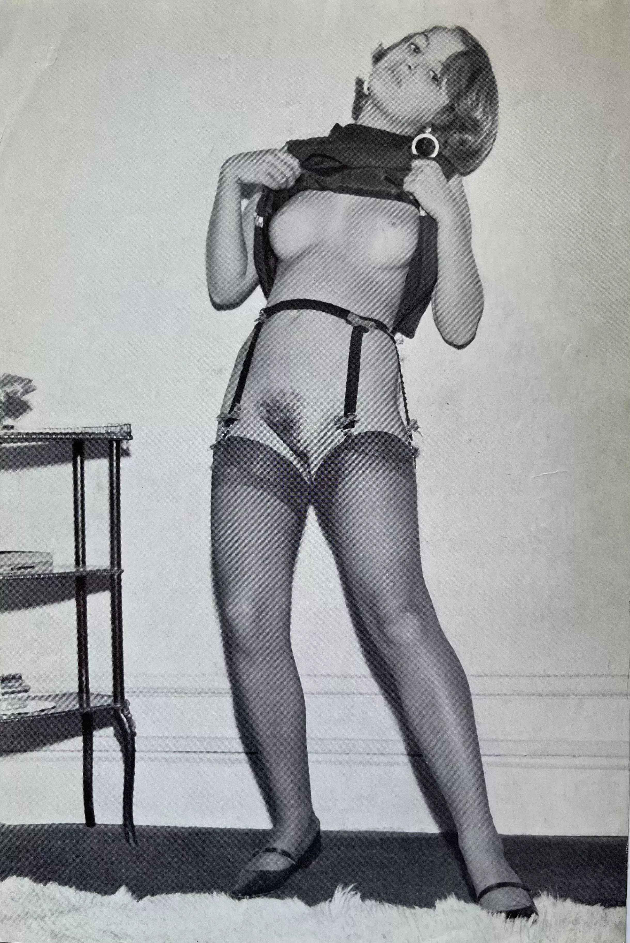 She’s Got Black Stockings, But No Underwear