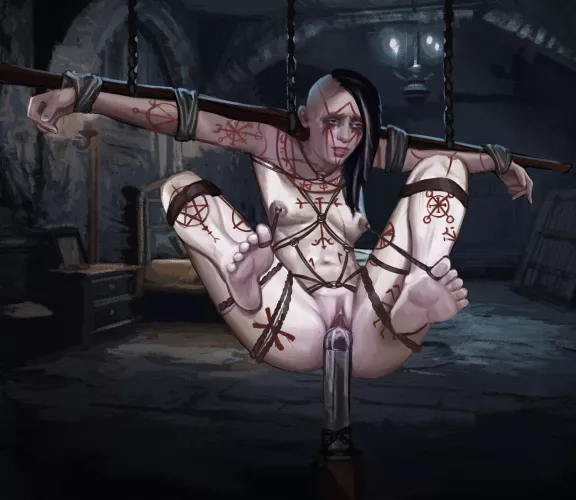 Sometimes you just have to make sure the local necromancer is punished throughly. Artwork by Eleutheria Mandrela