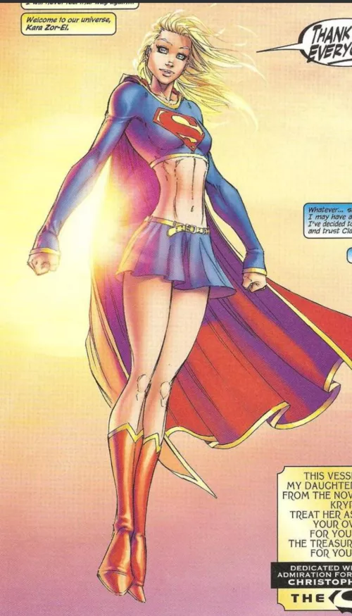This is either my 1st or 2nd favorite Supergirl costume / design (tied with Bruce Timm's version) [Superman / Batman 13]