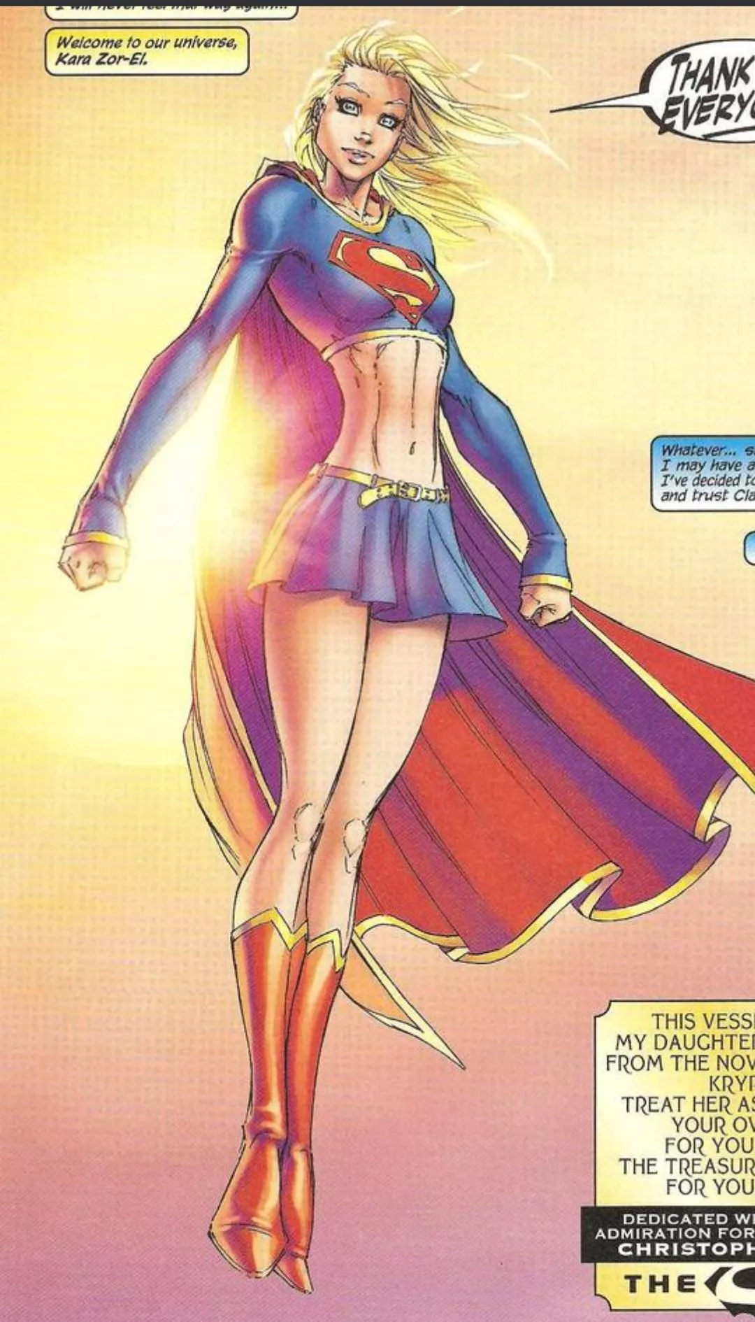 This is either my 1st or 2nd favorite Supergirl costume / design (tied with Bruce Timm's version) [Superman / Batman 13]