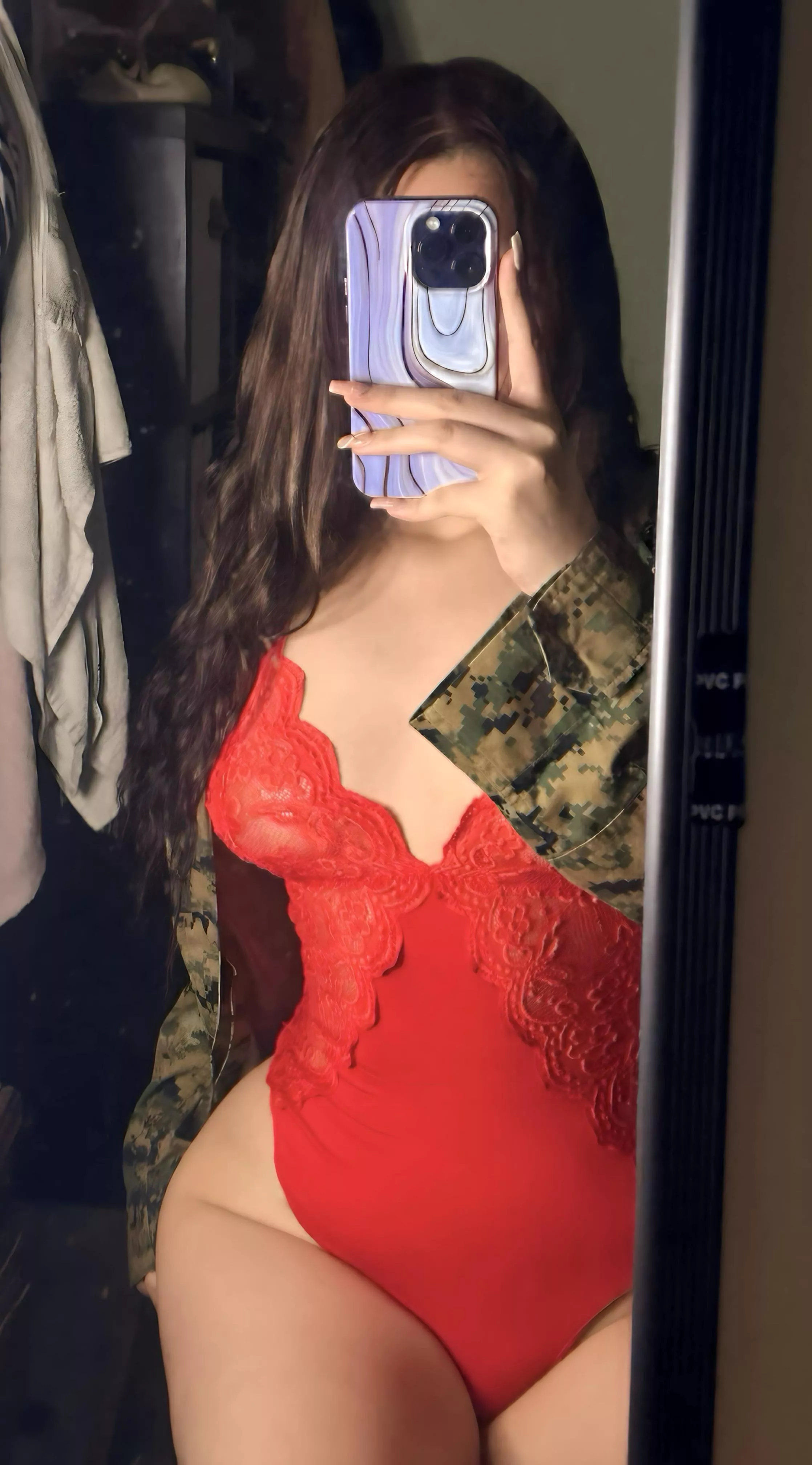 This is what’s under my uniform 🙈